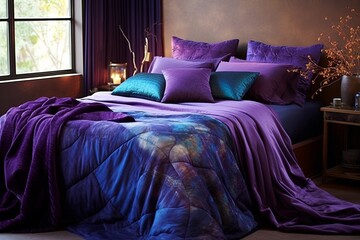 Healing Crystal Infused Bedroom Ideas: Chakra Balancing Oasis for Tranquil Rest with Plush Bedding
