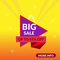 65% disecount big sale bannaer design