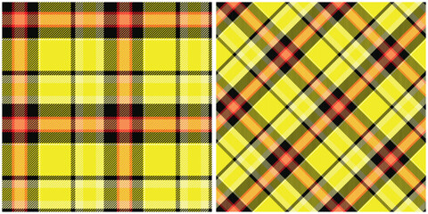Texture textile seamless. Fabric vector pattern. Plaid tartan check background.