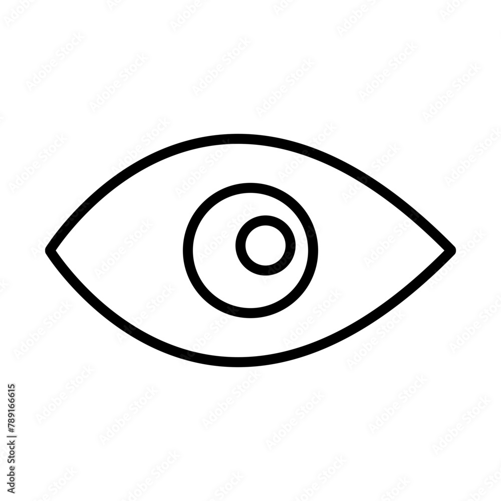 Wall mural Eye line icon