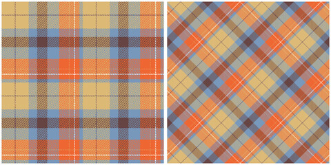 Tartan Seamless Pattern. Sweet Pastel Plaid Patterns Seamless Tartan Illustration Vector Set for Scarf, Blanket, Other Modern Spring Summer Autumn Winter Holiday Fabric Print.