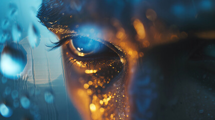 Glimpse into the Soul, Close-Up Eye Reflection