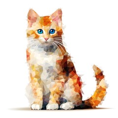 Pixel Purrfection: Pixelated cats in playful and adorable poses