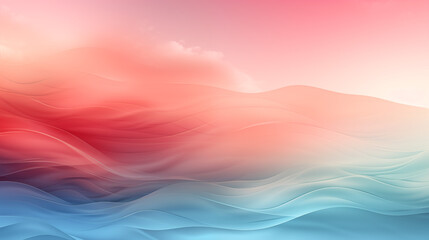 Serene Abstract Gradient Background with Wavy Patterns
