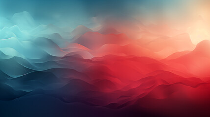 Abstract Blue and Red Wavy Background Design