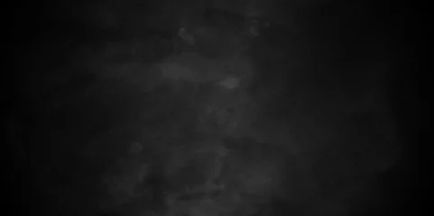 Foto op Plexiglas   Dark black wall grunge textured concrete backdrop background. Panorama dark grey black slate gradient background or texture. Vector black concrete texture. Stone wall background. © MdLothfor