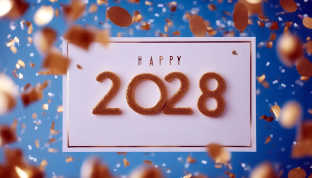 Joyful Year Greeting 2020 New card confetti Similar Keywords festive date gold black glistering number happy lettering fireworks wishes