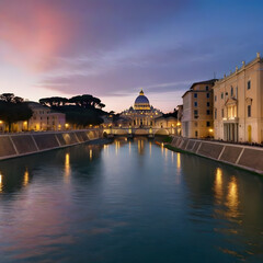 old historic Vatican city, ai-generatet