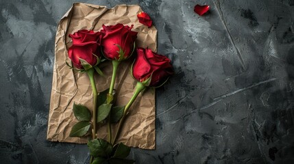 Sending a letter accompanied by red roses serves as a heartfelt love declaration for Valentine s Day