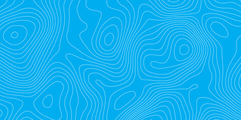 Abstract blue topography contour map background design .geometric white  wave curve lines texture .abstract topographic map with  wave line pattern .