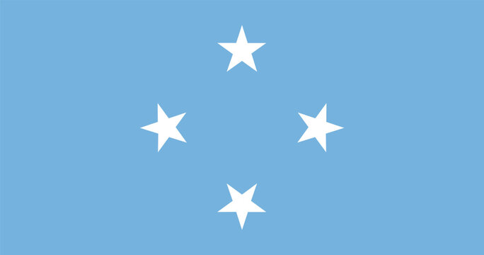 Micronesia flag national flag vector