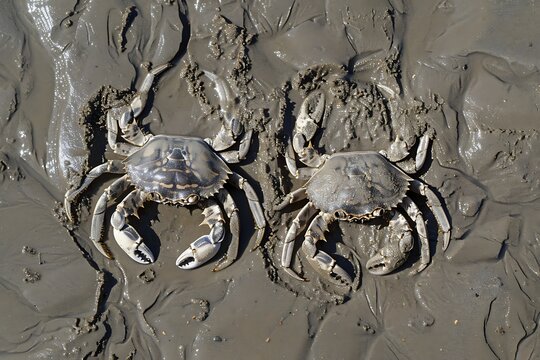 Sand patterns. Formed by crabs on the beach .