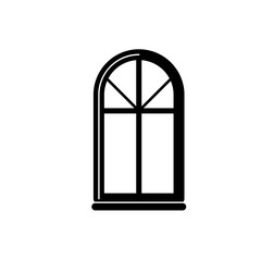 PNG, apartment, front, graphic, image, indoor, inside, open, ornate, outline, residence, residential, room, silhouette, simplicity, transparent, window, classic, entrance, frame, half, interior, looki