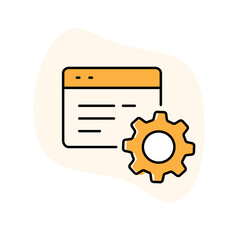 Gathering Data Vector Icon Design