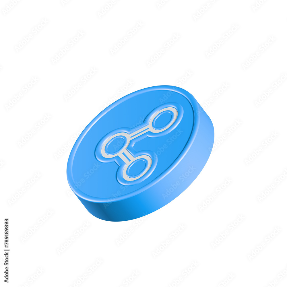 Poster share menu send icon 3d symbol