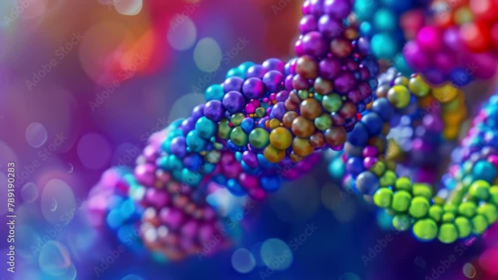 Poster a crosssection of a nucleus with its chromatin fibers organized into distinct chromosomes resembling