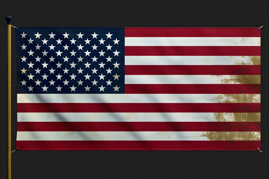 United States of America flag. The correct proportions and color