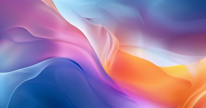 A vibrant, abstract wallpaper showcasing fluid, colorful waves in hues of pink, purple, and blue against a serene backdrop. It exudes a calm yet dynamic energy.
