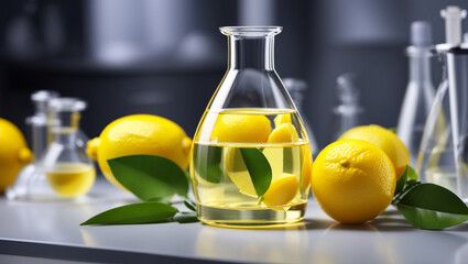 lemon in a glass