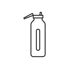 Sports bottle hydro flask water. Sport water bottle vector illustration line