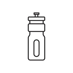 Sports bottle hydro flask water. Sport water bottle vector illustration line