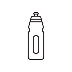 Sports bottle hydro flask water. Sport water bottle vector illustration line