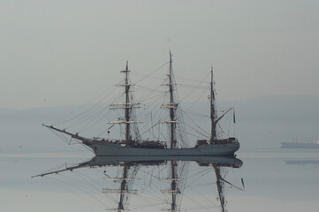 a sailboat in the south of Chile