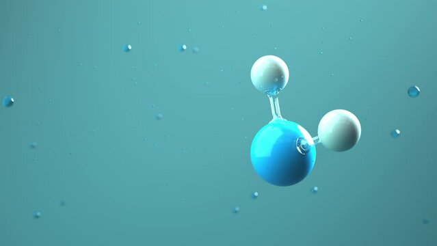 4k Video H2O Molecule Water. ProRes 4444.