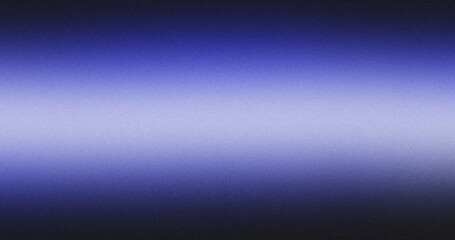 Blue illuminated line on black, grainy color gradient background, noise texture effect, copy space	