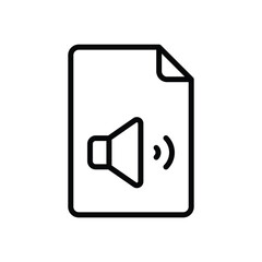 Audio File vector icon