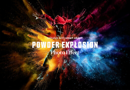 Powder Explosion Effect with Ai Elements