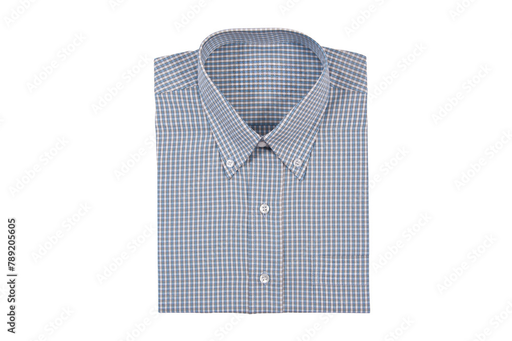 Wall mural cut out  - a man's folded formal shirt on a white background