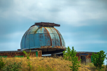 Soviet-era Abandoned Observatory on the Black Sea coast.