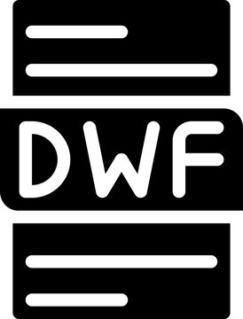 file type format dwf icons. document extension soild style graphic design
