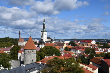 Beautiful cityscape of Tallinn, Estonia