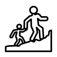 Mentorship Vector Line Icon Design