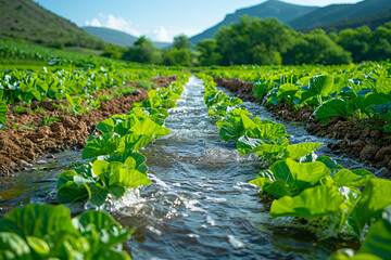 Sustainable irrigation in green farmland