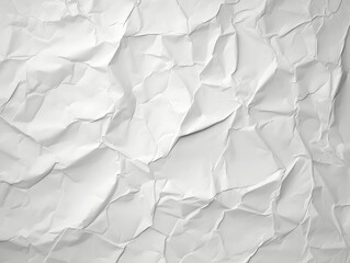 White Paper Texture background. Crumpled white paper abstract shape background with space paper for text	