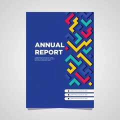 Cover design template corporate business annual report Vector template