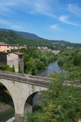 Fototapeta na wymiar View of Castelnuovo di Garfagnana, Tuscany, Italy