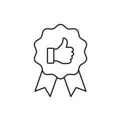 Recommended sticker label. Recommendation tag. Vector illustration.