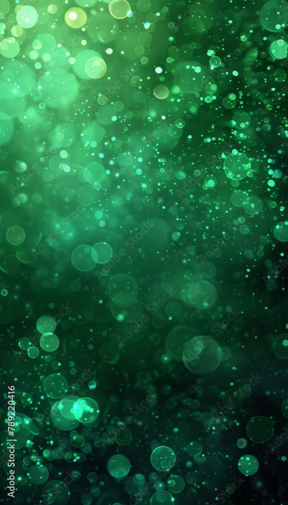 Aufkleber abstract green light bokeh background with a defocused blur effect for artistic design