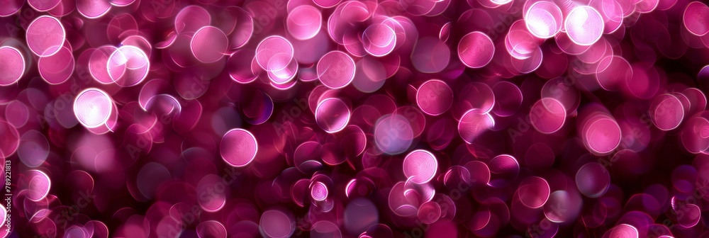 Poster mesmerizing pink bokeh lights background with strikingly beautiful blurred defocused effect