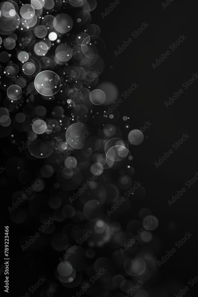 Poster ethereal grey light bokeh blur perfect for creating captivating background imagery