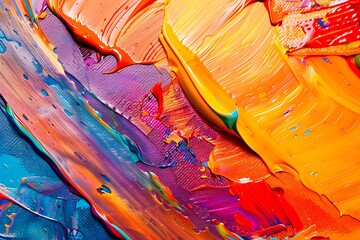 Abstract painting texture. A close up of colorful painting .