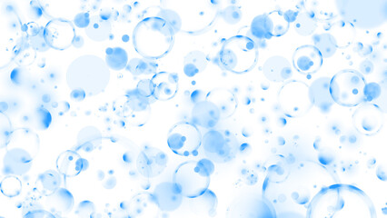 水色のバブルの背景