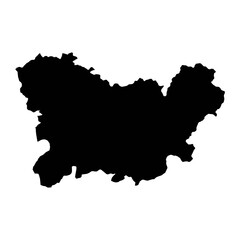 Map of the Province of Ourense, administrative division of Spain. Vector illustration. - obrazy, fototapety, plakaty