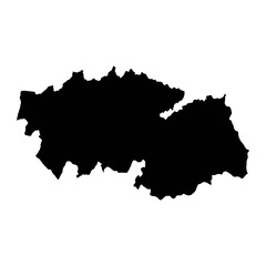 Obraz premium Map of the Province of Toledo, administrative division of Spain. Vector illustration.