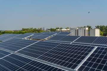 Solar power panel. Green energy. Electricity. Power energy pannels. Solar batteries production.