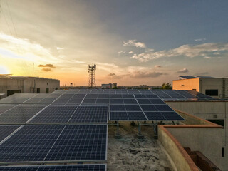 Solar power panel. Green energy. Electricity. Power energy pannels. Solar batteries production.